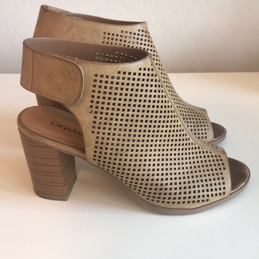 City Classified Open Toe Bootie
